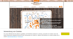 Desktop Screenshot of molkerei-schrozberg.de